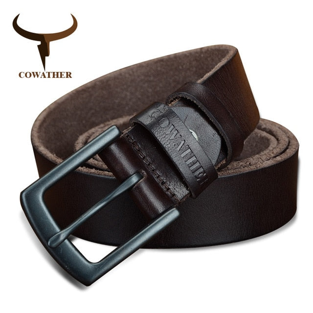 100% cowhide genuine leather belts