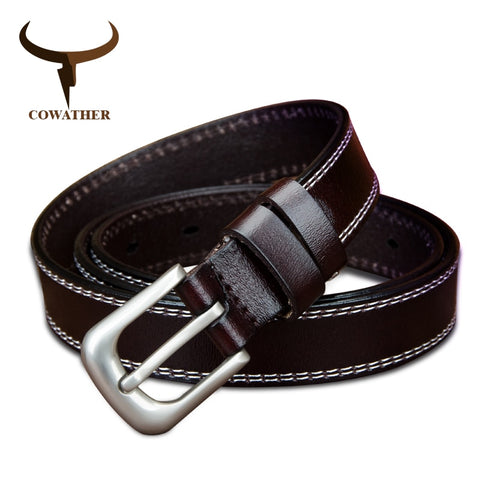 Genuine leather belts for women