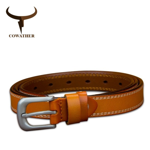 Genuine leather belts for women