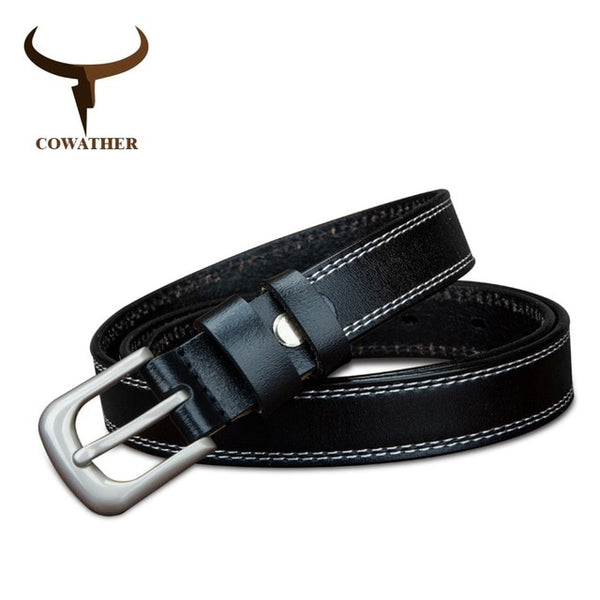 Genuine leather belts for women