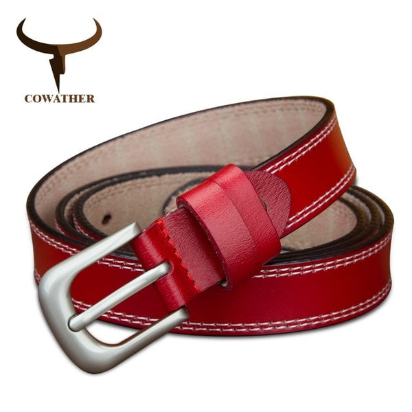 Genuine leather belts for women