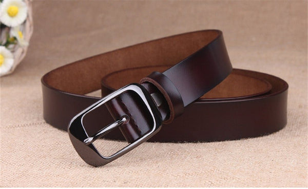 Luxury cow genuine leather belt for women