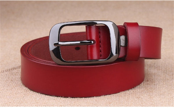 Luxury cow genuine leather belt for women