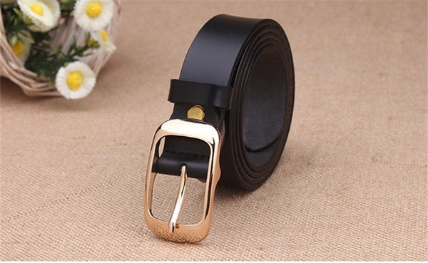 Luxury cow genuine leather belt for women