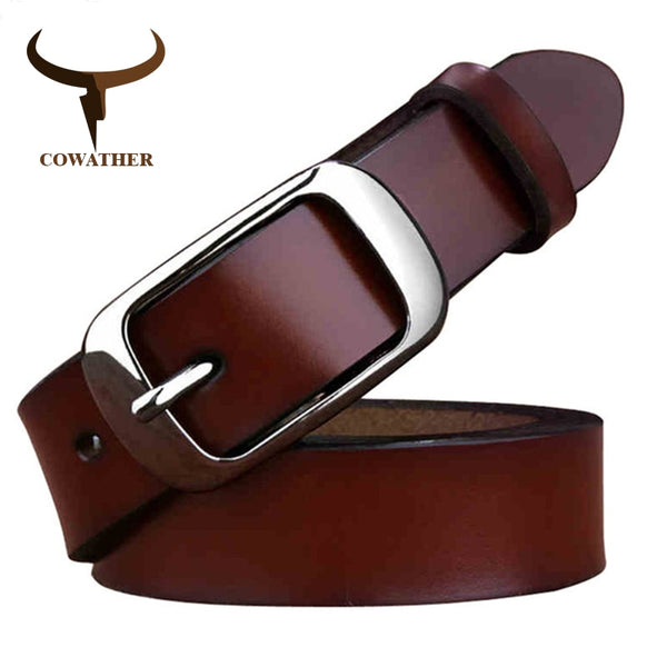 Luxury cow genuine leather belt for women