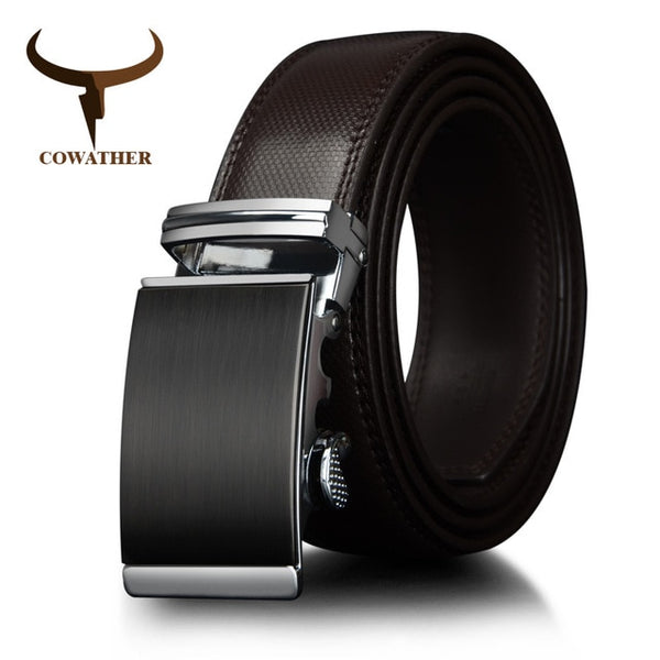 Gold Automatic Ratchet Buckle Fashion Luxury Dress belts for men