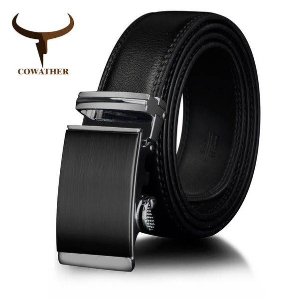 Gold Automatic Ratchet Buckle Fashion Luxury Dress belts for men