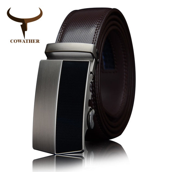 Genuine Leather Belts for men new business Buckle black brown strap