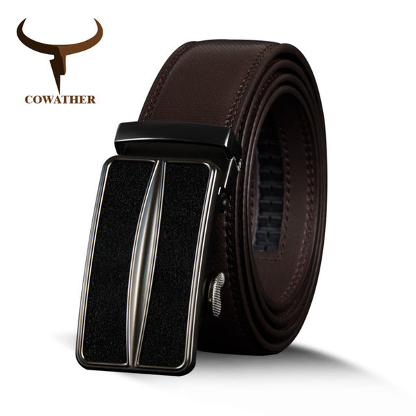 Male Strap Black Cow Genuine Leather Belt For Men