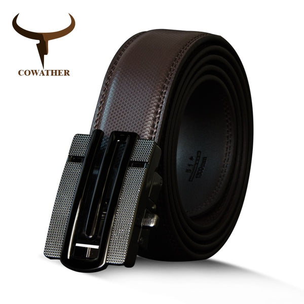 Top Quality Men Belt Genuine Leather Automatic Buckle Male Strap