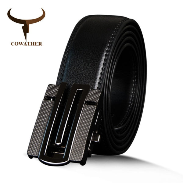 Top Quality Men Belt Genuine Leather Automatic Buckle Male Strap