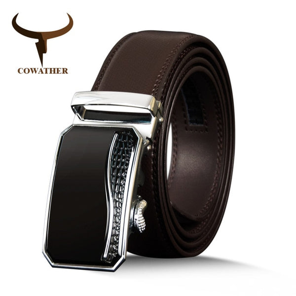 Genuine Leather Belts luxury Belts Business Male Strap