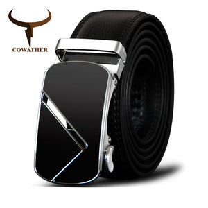 Metal Buckle Genuine Leather Men's Belt