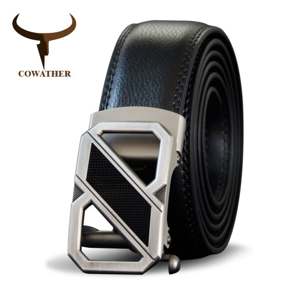 COWATHER Cowhide Leather Belt For Men