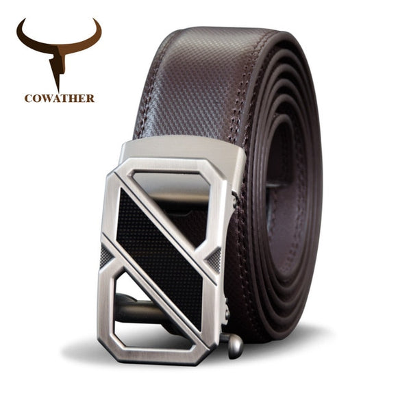 COWATHER Cowhide Leather Belt For Men