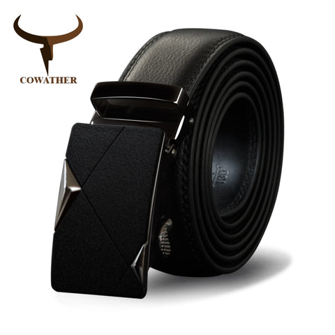 Genuine Leather Belts For Men Alloy Buckle Male Strap