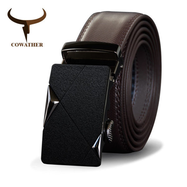 Genuine Leather Belts For Men Alloy Buckle Male Strap