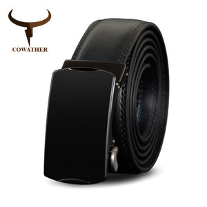 Belt For Men Genuine Leather Belts Metal Automatic Buckle