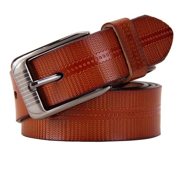 Genuine leather Pin buckle woman belt High quality