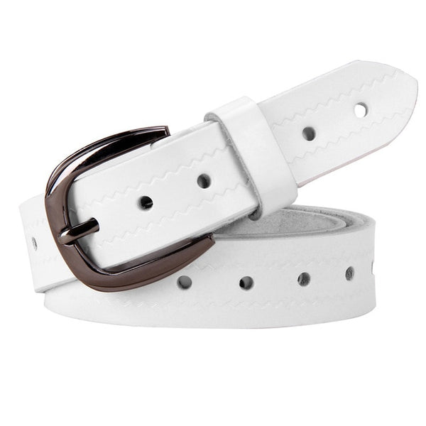 Holes Genuine Leather Belts for Women