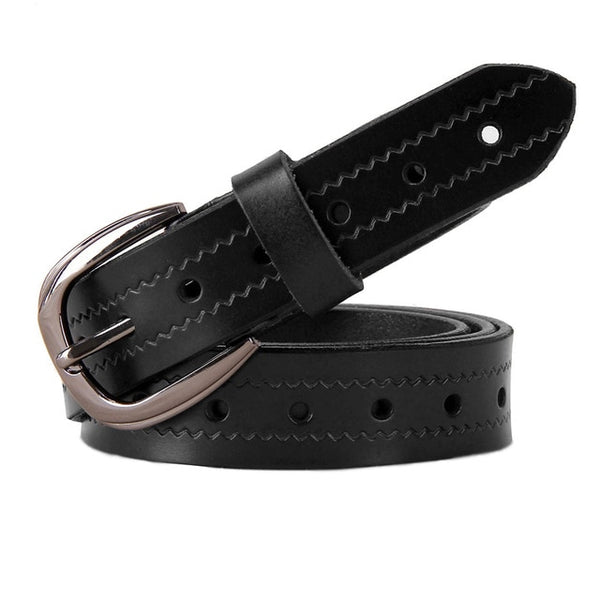 Holes Genuine Leather Belts for Women