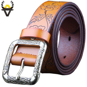 Vintage floral belt female High quality