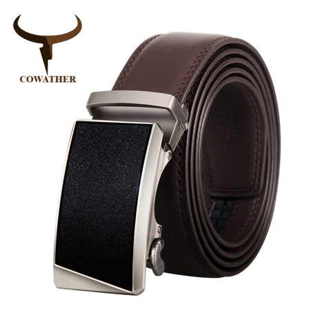 Genuine Leather Male Strap Alloy Buckle Fashion Design Male Waistband