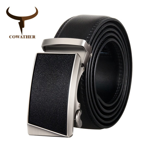 Genuine Leather Male Strap Alloy Buckle Fashion Design Male Waistband