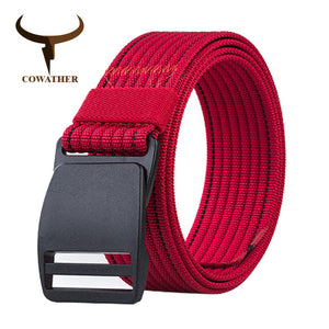 Casual nylon belts for men fashion buckle male strap