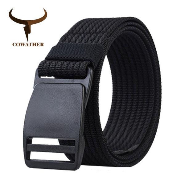 Casual nylon belts for men fashion buckle male strap