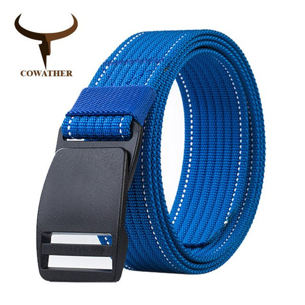 Casual nylon belts for men fashion buckle male strap