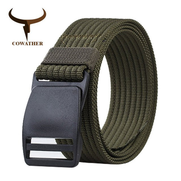 Casual nylon belts for men fashion buckle male strap