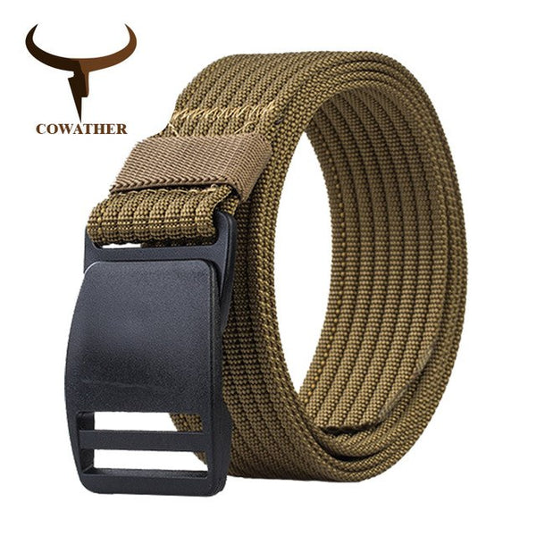 Casual nylon belts for men fashion buckle male strap