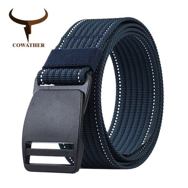 Casual nylon belts for men fashion buckle male strap