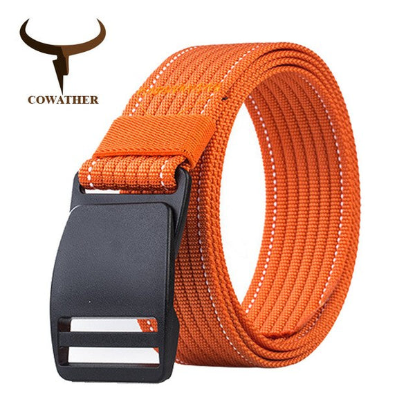 Casual nylon belts for men fashion buckle male strap