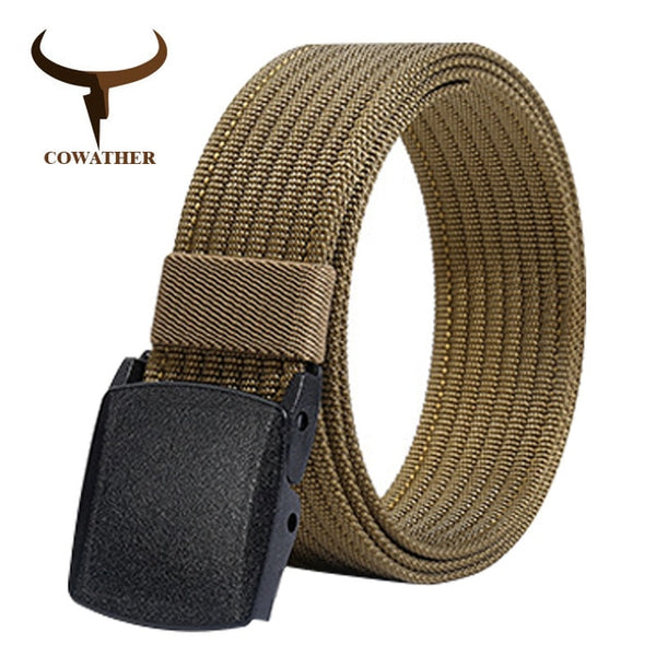 Luxury nylon fashion canvas belts for men