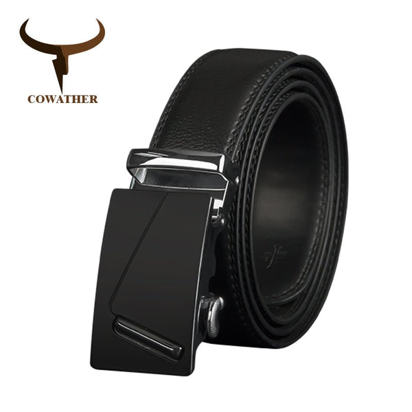 Luxury Men Belts Genuine Leather Automatic Buckle Male Strap