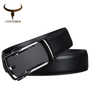 Leather Belts For Men Top Quality Cow Genuine Leather Automatic Buckle