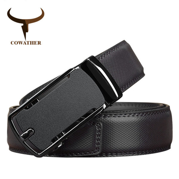 Leather Belts For Men Top Quality Cow Genuine Leather Automatic Buckle