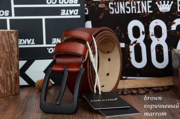 High quality cow genuine leather belts