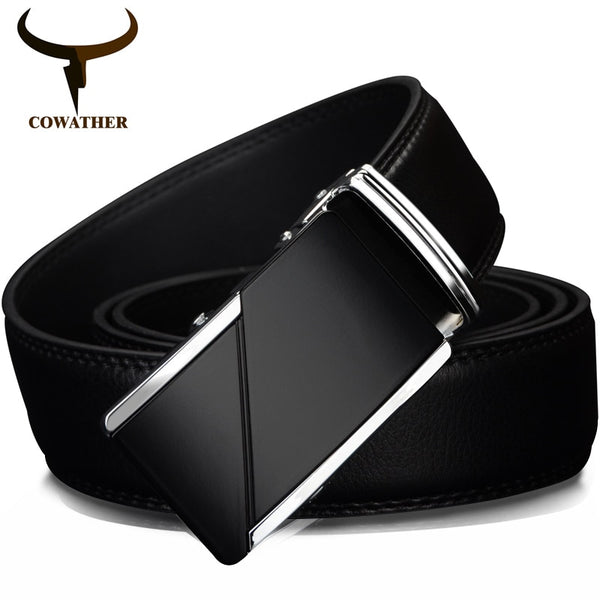 High Quality Male Brand Automatic Ratchet Buckle belt