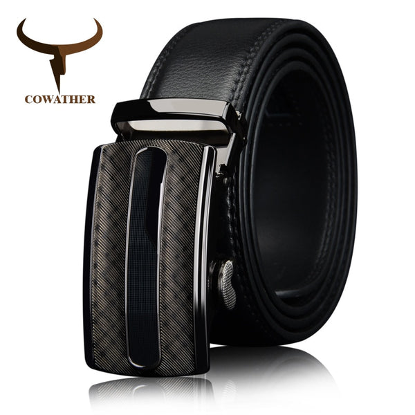 High quality brown black Ratchet Automatic belt big size