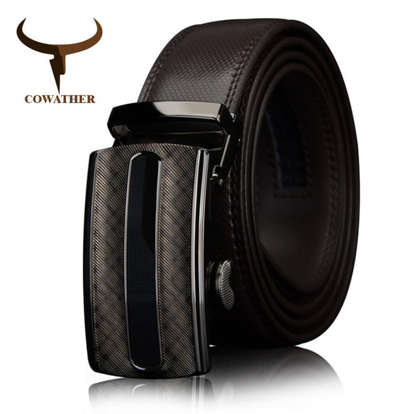 High quality brown black Ratchet Automatic belt big size