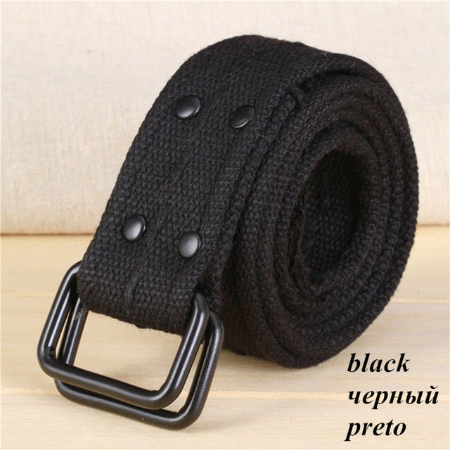 Hot sale high quality canvas unisex belts nine colors