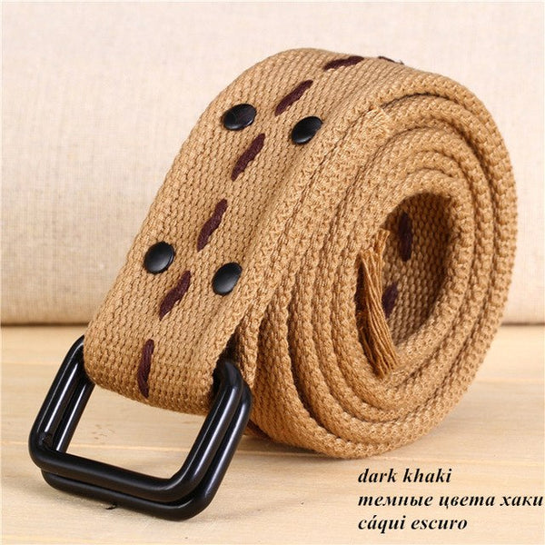 Hot sale high quality canvas unisex belts nine colors