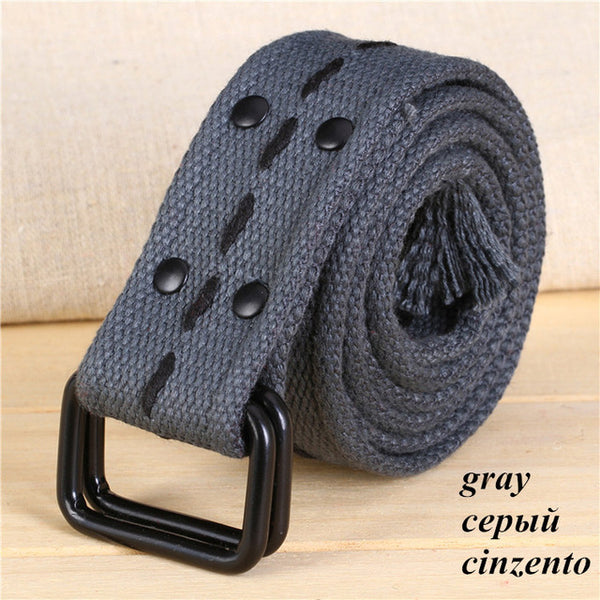 Hot sale high quality canvas unisex belts nine colors