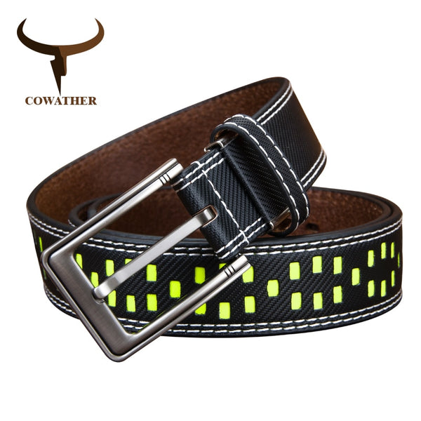 COWATHER genuine leather belts for men