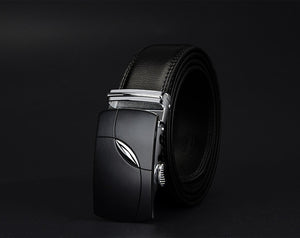 genuine leather belts for men automatic alloy buckle