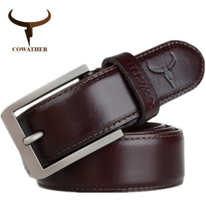 Top cow genuine leather men belts