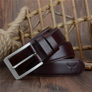 Top cow genuine leather men belts